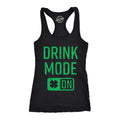 SHAMROCK Drink Mode On Switch Shamrock Tank Top Women Shenanigans Fitness Top St Patricks Day Tank Saint Pattys Drinking Tank Top Tank Top – Warm & Stylish · High-Quality Print