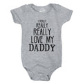 Funny Baby Clothes Baby Creeper Rompers With Sayings Cute Romper Love Dad Romper Funny Romper I Really Love my Daddy Graphic Tee – Everyday Comfort · Top Pick For Any Outfit