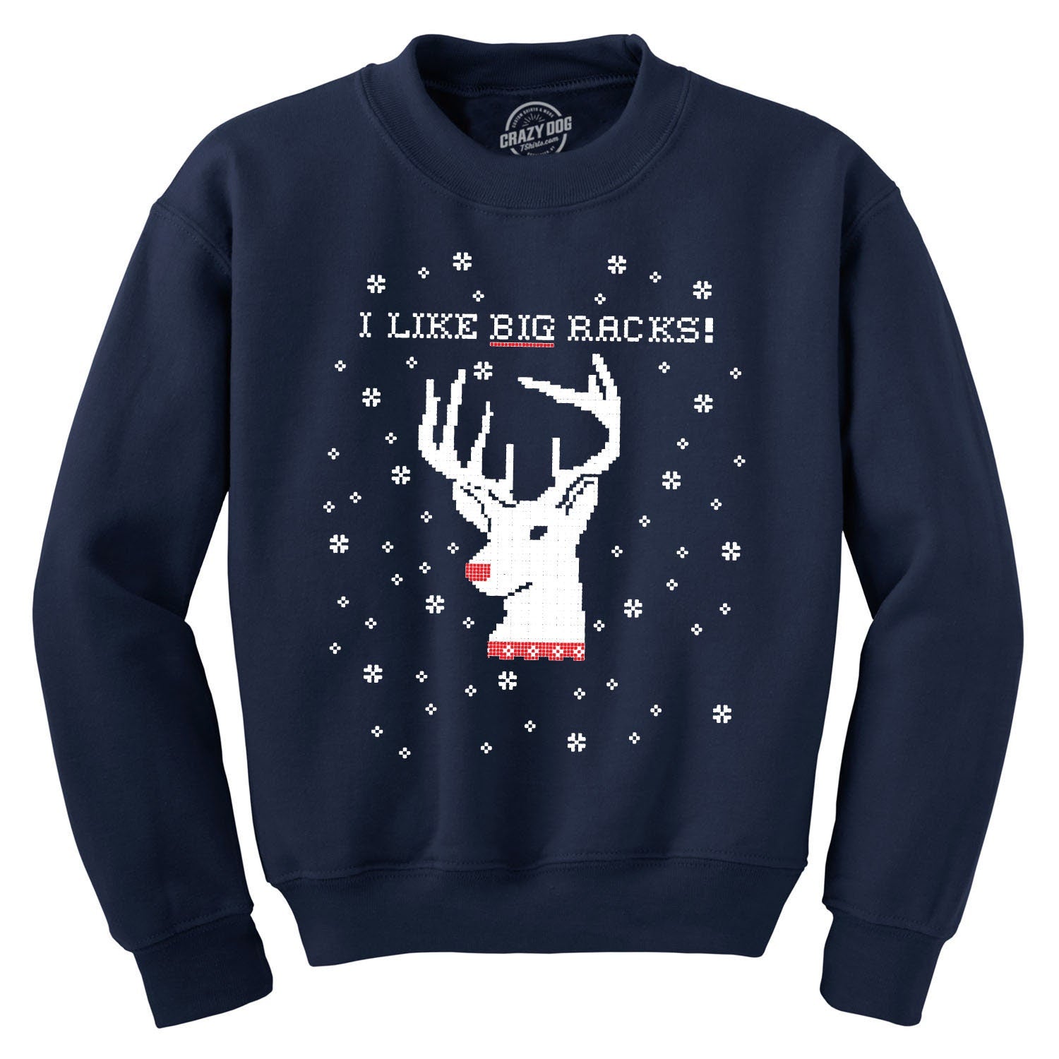 Ugly Sweater Ugly Christmas Sweatshirt Big Racks Sweatshirts Ugly Sweater Party Hunter Sweater Reindeer Sweater Men Sweatshirt – Feel-Good Design · Must-Have Style