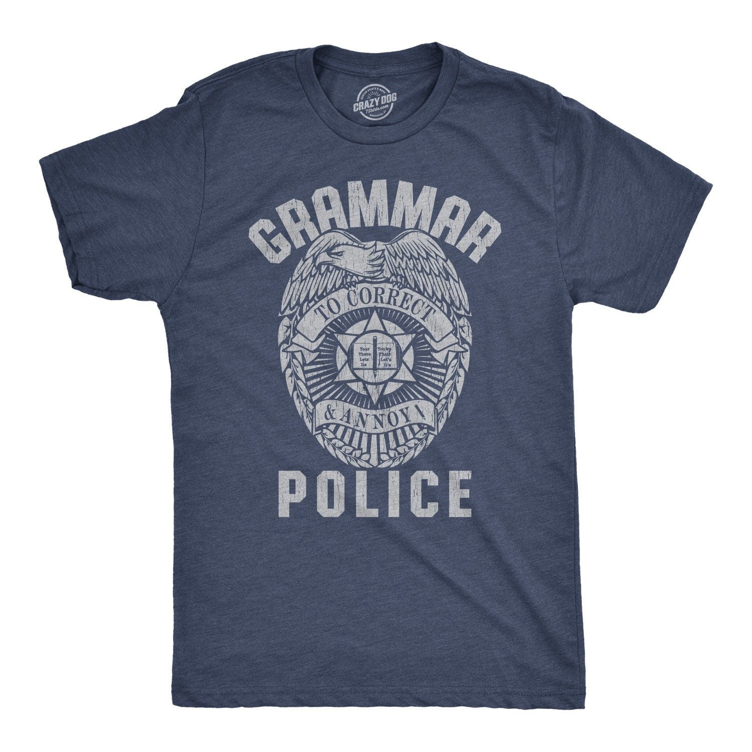 Grammar Police T Shirt English Language Teacher Shirt Gifts For Novelists Funny Writers T Shirt Funny Mens TShirts Librarian Tees Graphic Tee – Premium Graphic · Trending Graphic Apparel