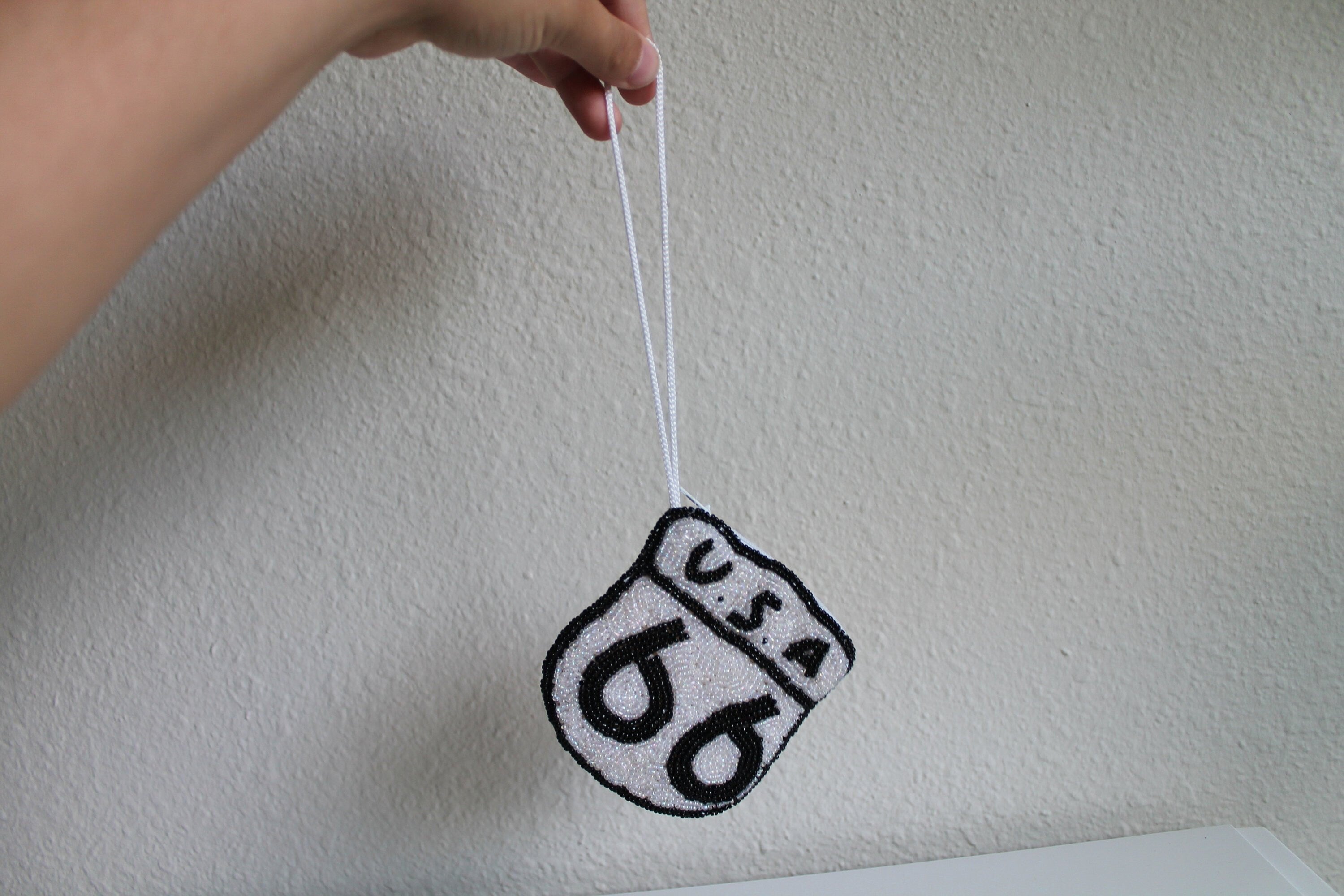 Vintage Beaded Route 66 Mini Bag Coin Purse Tote Bag – Premium Graphic · Must-Have Style