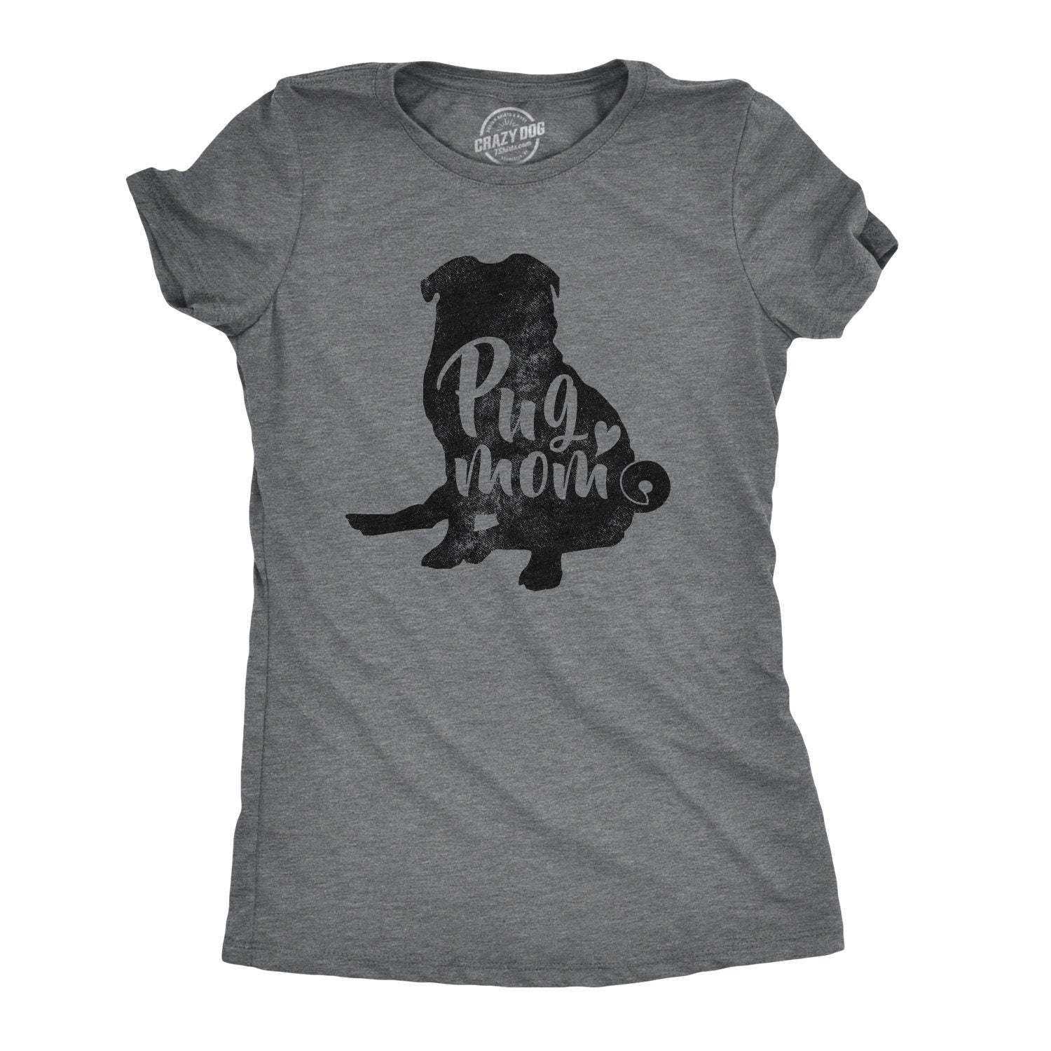 Funny Pug Dog Mom Shirt Cute Pug Owner Heart Love Tshirt Women Dog Gifts Under 20 Fitted Girls Pug Tee Dog Quote Shirts Mum Present Graphic Tee – Feel-Good Design · Top Pick For Any Outfit