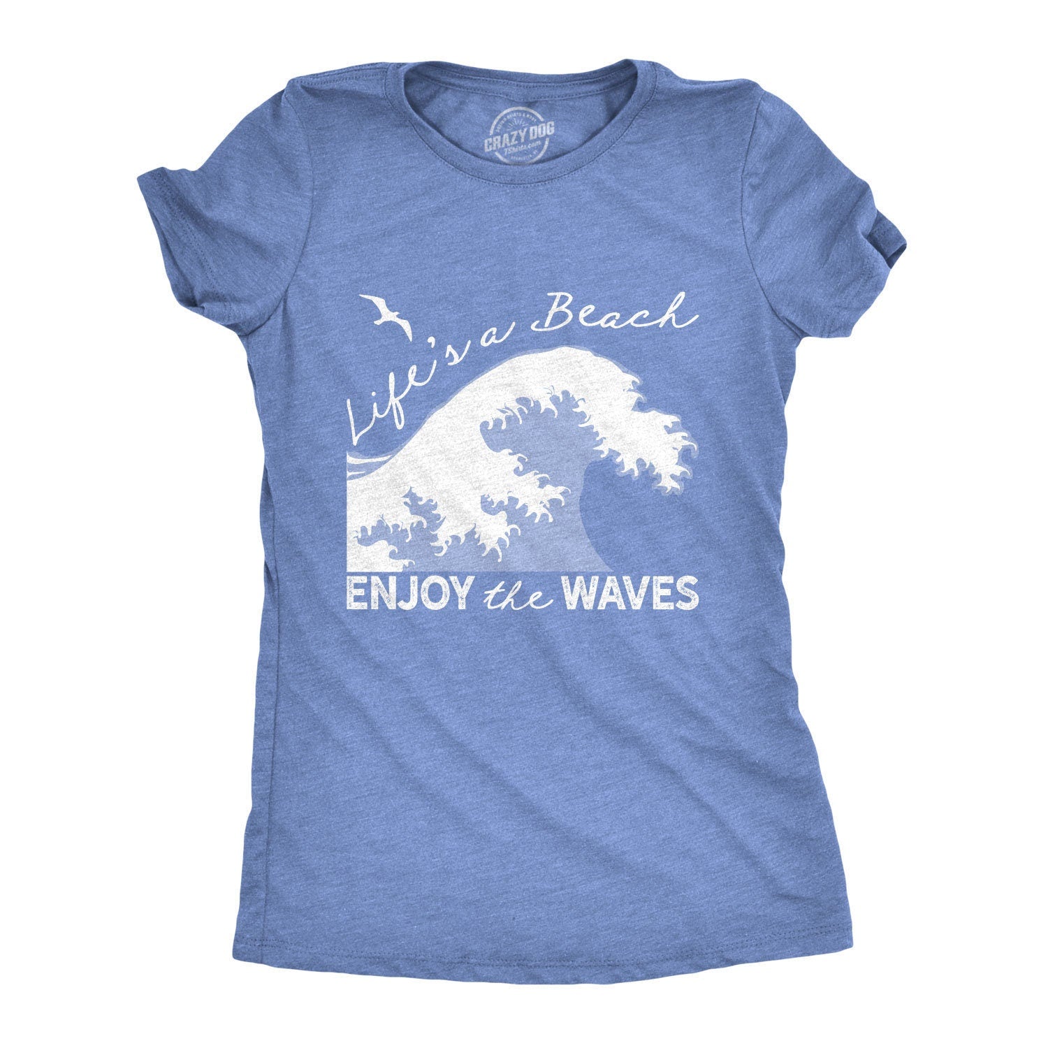 Womens Beach Shirt Funny Wave Beach Shirts Life Is A Beach Enjoy The Waves Weekend Vacation Tshirt Beach Vacation Shirts Beach Lover Graphic Tee – Everyday Comfort · High-Quality Print