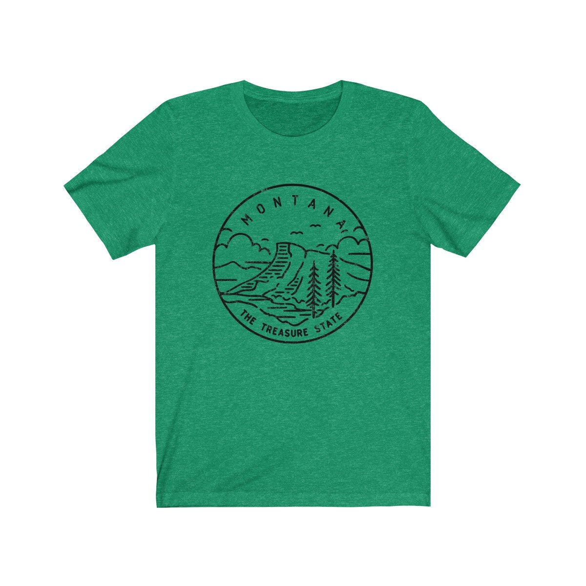 Montana TShirt Distressed State Design Unisex Montana Shirt Personalization Available Graphic Tee – Everyday Comfort · Must-Have Style