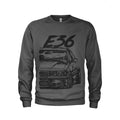 E36 Sweatshirt for Men M3 Auto Racing Sweater E36 Sweater German Car Sweatshirt Sweatshirt – Bold Style · High-Quality Print