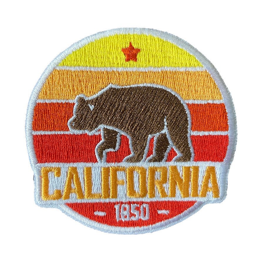 California Patch Retro Bear 100 Embroidery Sewon California Bear Patch 25 inches wide Graphic Tee – Everyday Comfort · Must-Have Style