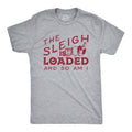 Funny Christmas Shirts Drinking Shirt Men Funny Xmas Tee MenSleigh Is Loaded And So Am I Christmas Drinking Santa Sleigh Santa Shirts Graphic Tee – Feel-Good Design · Top Pick For Any Outfit