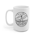 Maine Mug State Design White Ceramic Maine Mug 11oz 15oz Personalization Available Graphic Tee – Soft Feel · Trending Graphic Apparel