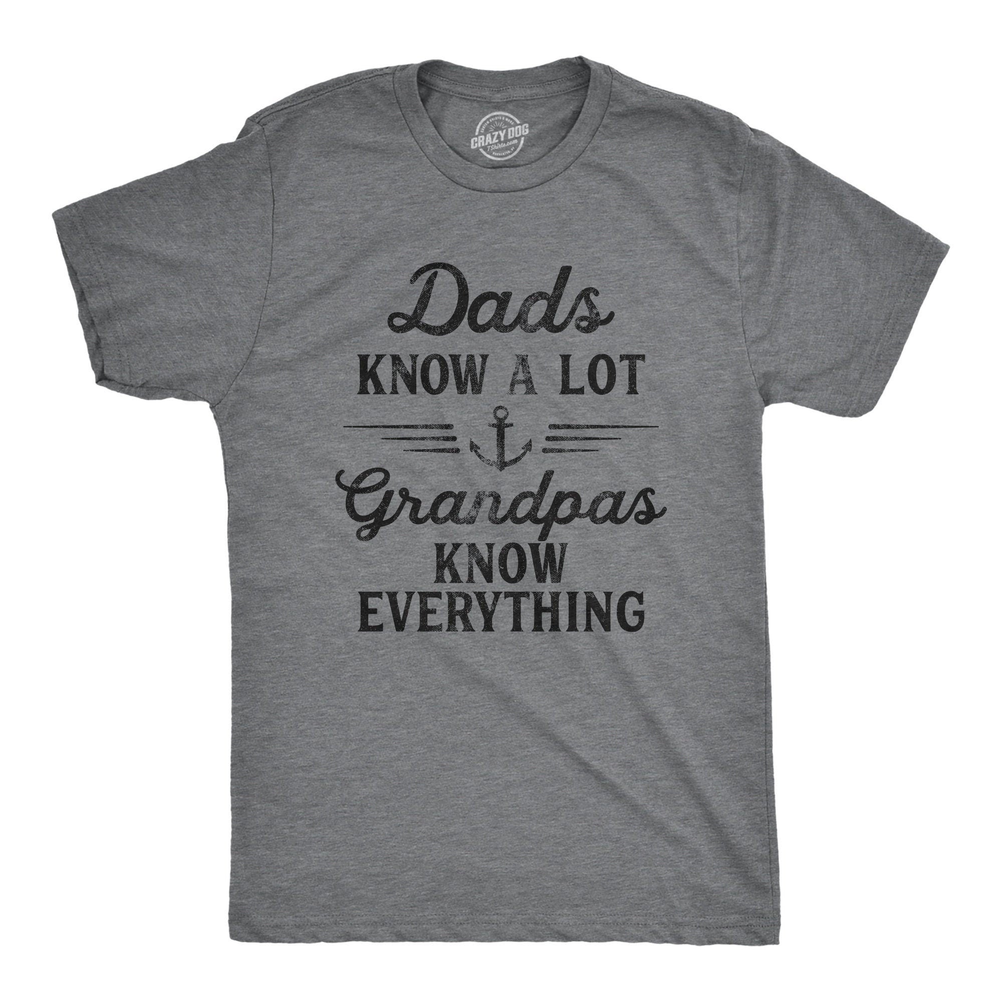 Dads Know A Lot Grandpas Know Everything Shirt Mens Funny Shirt Tee For Dad Fathers Day Gift Promoted To Grandpa Grandpa Shirts Graphic Tee – Premium Graphic · Must-Have Style