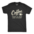 Coffee Shirts Coffee Lovers Presents Funny Coffee Shirt Coffee Shirt Caffeine Addicted Mens Shirt Coffee Makes Me Feel Less Murdery Graphic Tee – Feel-Good Design · Trending Graphic Apparel