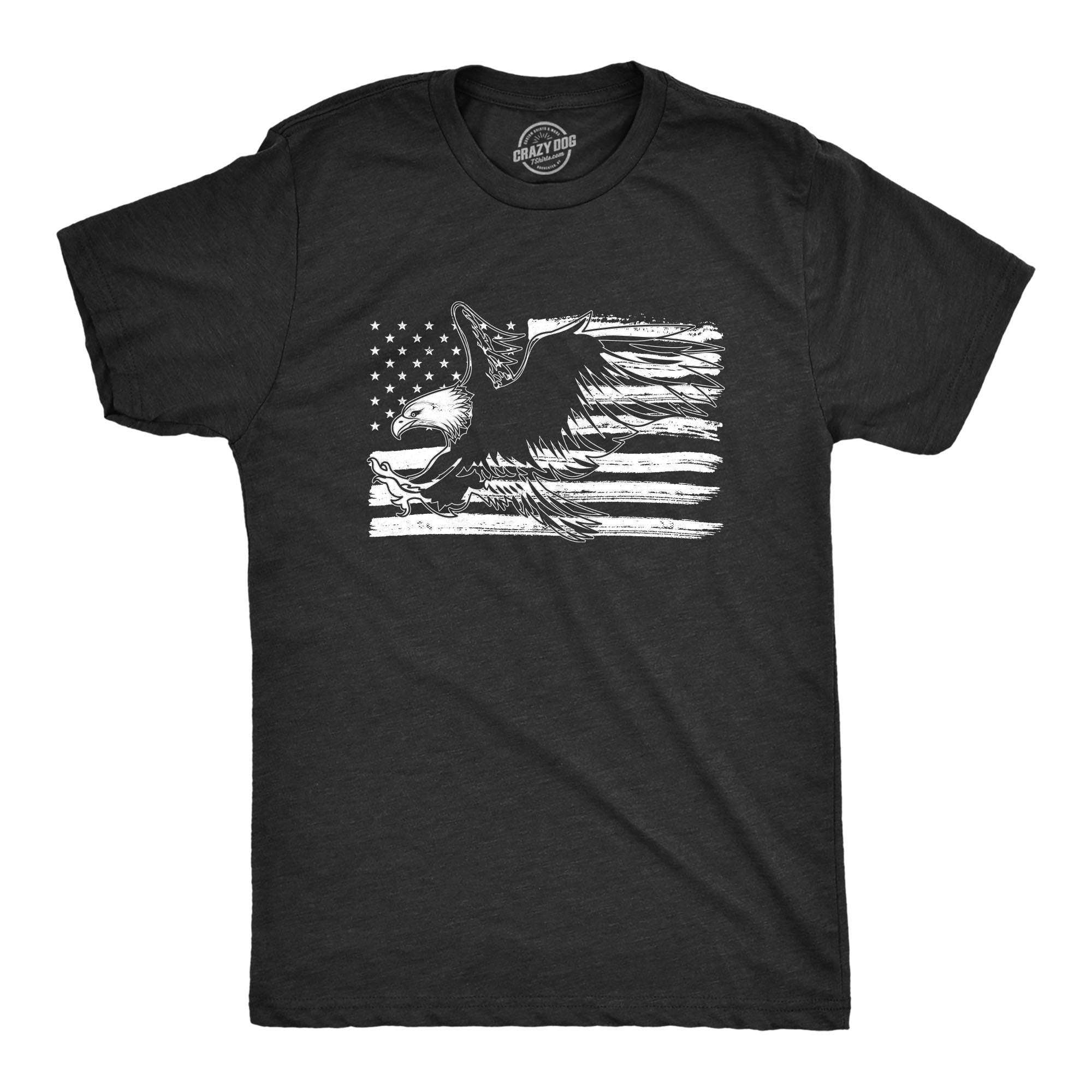 Mens Independence Day T Shirt 4th July Celebration America Flag Eagle Over Grunge Guys Party Shirts USA Flag Shirt America Shirts Graphic Tee – Feel-Good Design · High-Quality Print