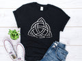 Triquetra T Shirt Celtic Triquetra Knot Unisex Shirt Irish Trinity Knot Symbol Tee Vintage Wiccan Tshirt Wicca Pegan Spiritual Gifts Graphic Tee – Fan Favorite · Top Pick For Any Outfit