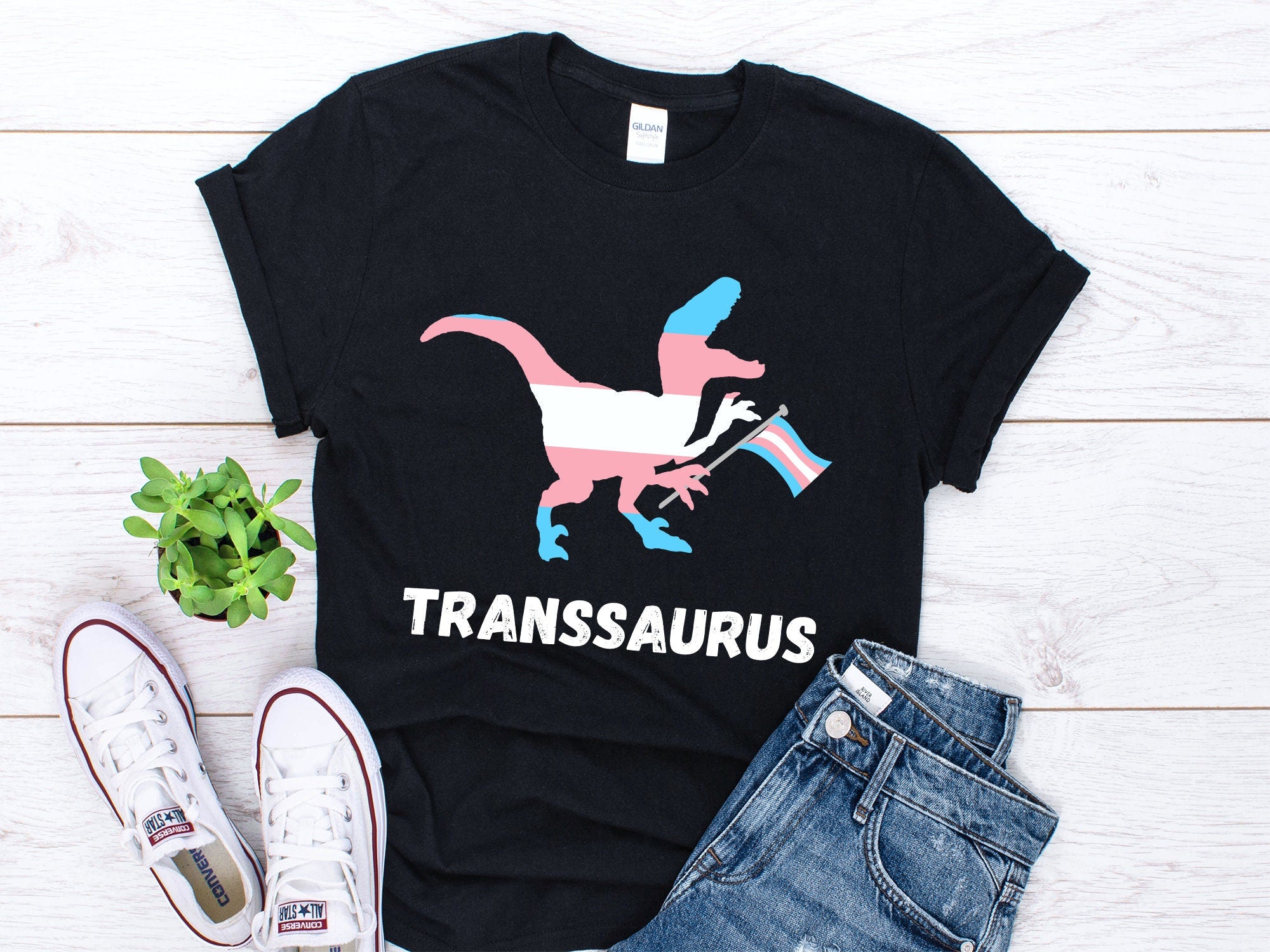 Transgender Shirt Funny Trans Gender Dinosaur Shirt Trans Shirt Transgender Flag Shirt Trans Flag Shirt LGBT Trans Pride Unisex Shirt Graphic Tee – Premium Graphic · High-Quality Print