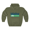 Idaho Hoodie Retro Trees Unisex Idaho Sweatshirt Personalization Available Hoodie – Everyday Comfort · Perfect For Daily Wear
