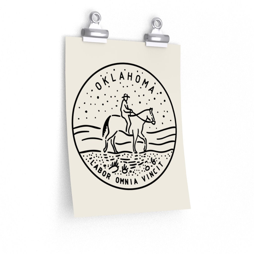 Oklahoma Poster State Design Oklahoma Print Picture Hand Drawn Art Personalization Available Graphic Tee – Everyday Comfort · Great Gift For Fans