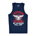 Mens Independence Day Tank Top 4th July Celebration Quote Tank Freedom So Hard Sleeves Feel Off Patriotic Beer Shirt Tank Top – Everyday Comfort · Great Gift For Fans
