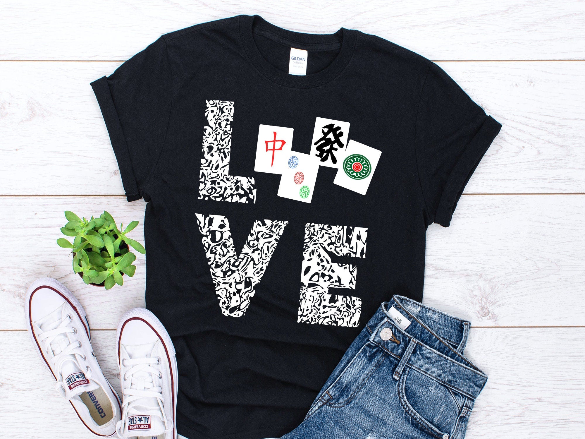 Mahjong Shirt Mahjong Gifts Chinese Game Gifts Unisex Shirt Mahjong Tiles Mah Jongg Player Tee Mahjongg Game Mah Jong Love T Shirt Graphic Tee – Everyday Comfort · Great Gift For Fans
