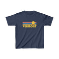 Vermont Youth Shirt Retro Sunrise Vermont Kid39s TShirt Personalization Available Graphic Tee – Feel-Good Design · Great Gift For Fans