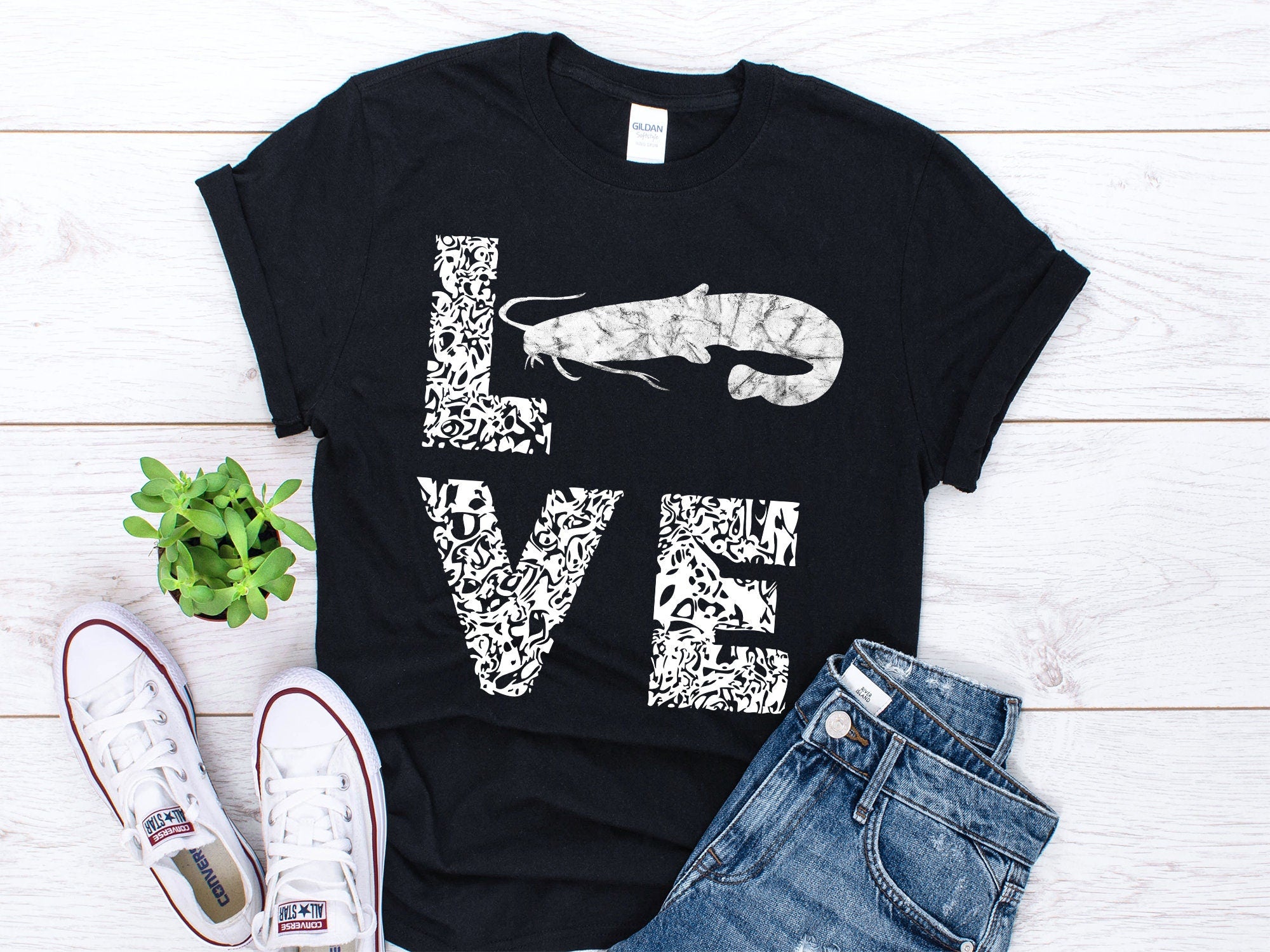 Catfish Shirt Catfish Lover Shirt Catfishing Shirt Mudcat Shirt Angler Shirt Catfishing Gift Catfish Gift Vintage Unisex Shirt Graphic Tee – Soft Feel · Top Pick For Any Outfit