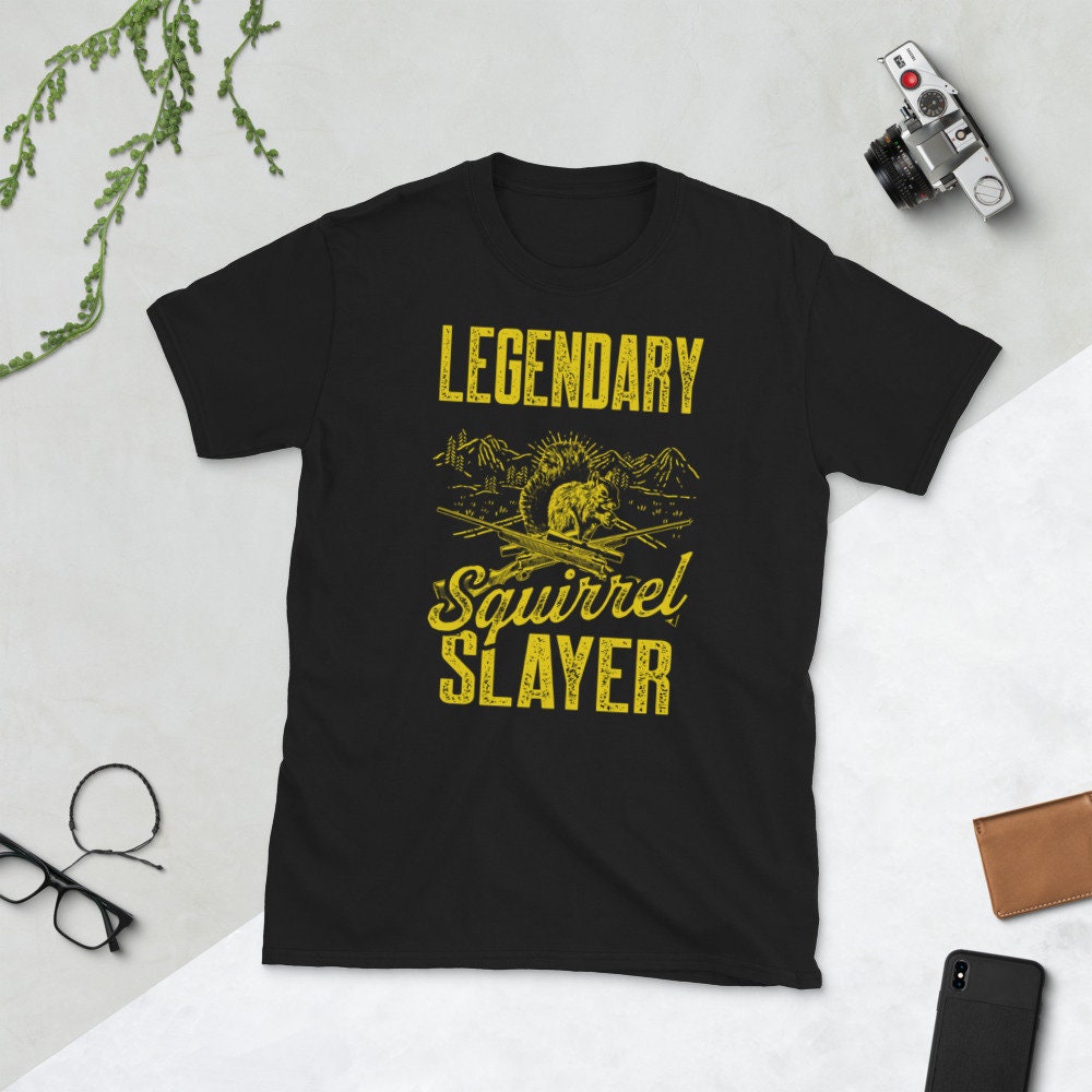 Squirrel Hunter Shirt I Legendary Squirrel Slayer Hunting Gift Graphic Tee – Feel-Good Design · Perfect For Daily Wear