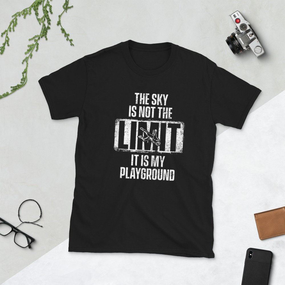 Skydiver quotSky Is Not The Limitquot T Shirt Graphic Tee – Everyday Comfort · Perfect For Daily Wear