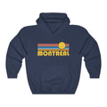 Montreal Canada Hoodie Retro Sunrise Unisex Montreal Sweatshirt Personalization Available Hoodie – Feel-Good Design · Perfect For Daily Wear