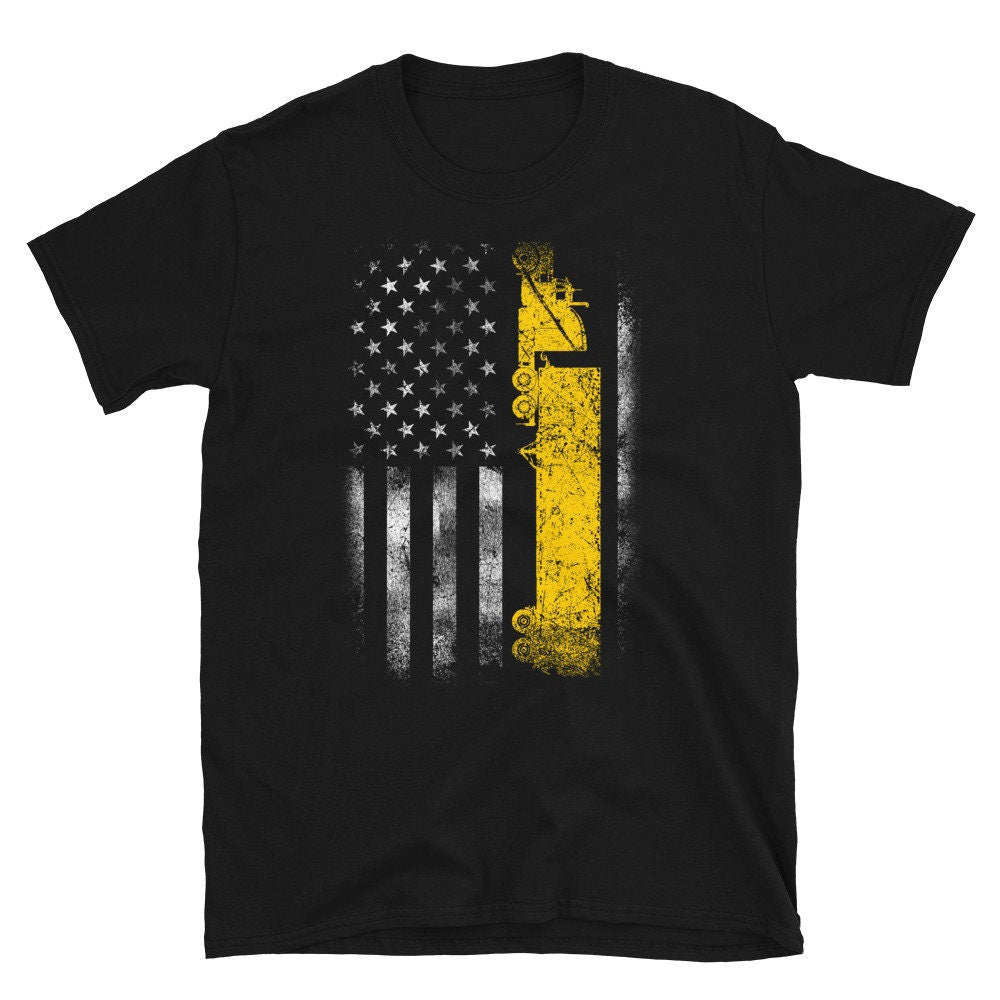 Patriot Trucker US Flag Truck Driver T Shirt Graphic Tee – Everyday Comfort · Perfect For Daily Wear