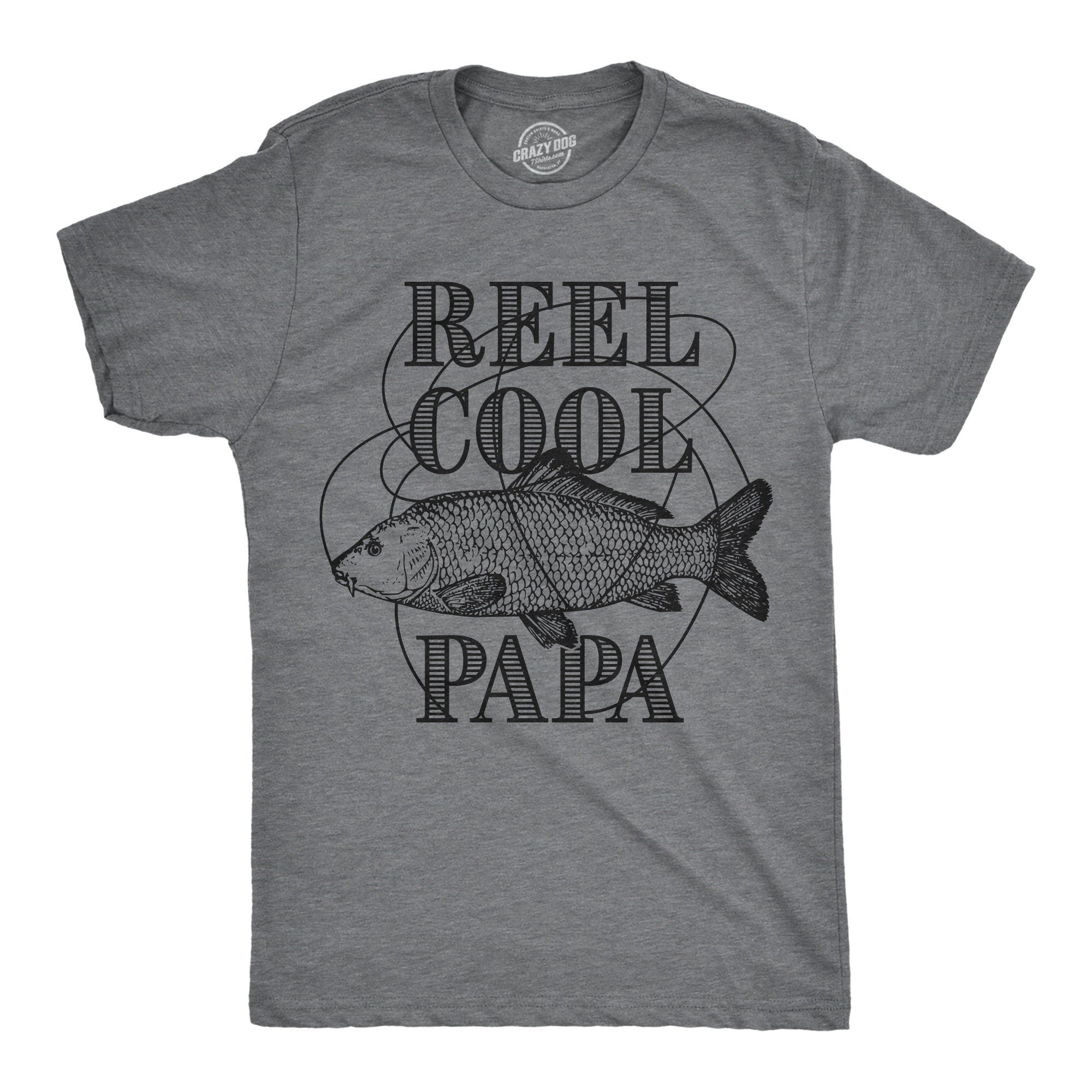 Reel Cool PAPA Fishing Gift Fish Shirt Grandpa Mens Fishing Tshirt Funny Angling Shirt Fisherman Gifts Present For fisherman Graphic Tee – Feel-Good Design · Great Gift For Fans