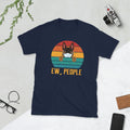 Ew People German Shepherd Wearing a Face Mask T Shirt Graphic Tee – Aesthetic Look · Perfect For Daily Wear
