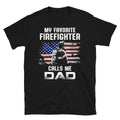 Dad Firefighter US Flag T Shirt Graphic Tee – Fan Favorite · Trending Graphic Apparel