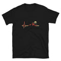 Retro Heartbeat Mountain with Skier T Shirt Graphic Tee – Premium Graphic · Trending Graphic Apparel