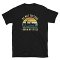 Carpenter Office I Retro Sunset I Woodworking T Shirt Graphic Tee – Bold Style · Great Gift For Fans