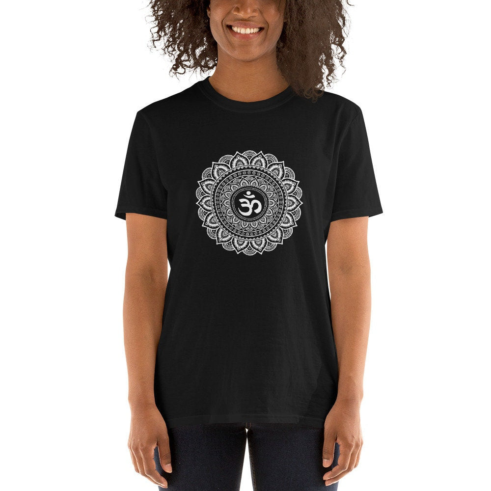 Ohm Symbol Mandala Om Meditation T Shirt Graphic Tee – Warm & Stylish · High-Quality Print