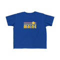 Maine Toddler Shirt Retro Sunrise Maine Kid39s TShirt Personalization Available Graphic Tee – Warm & Stylish · High-Quality Print
