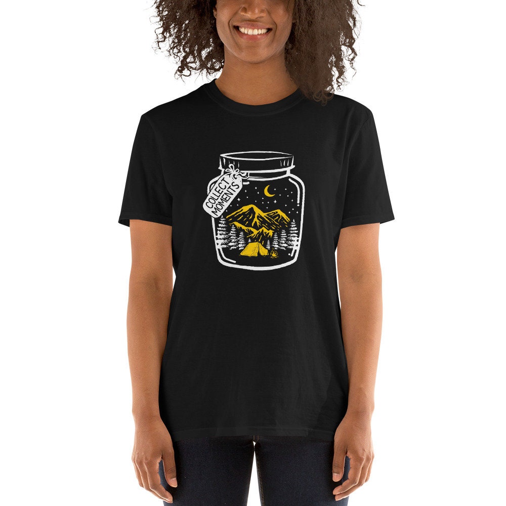 Collect Moments I Nature Forrest Mountain I Hiking and Camper T Shirt Graphic Tee – Fan Favorite · Top Pick For Any Outfit