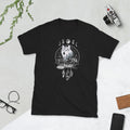 Howling Wolf Full Moon Night Sky Geometric Pattern T Shirt Graphic Tee – Bold Style · Trending Graphic Apparel