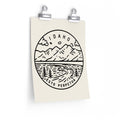 Idaho Poster State Design Idaho Print Picture Hand Drawn Art Personalization Available Graphic Tee – Cozy Vibes · High-Quality Print
