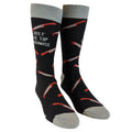 Just The Tip Funny Halloween Socks Groomsmen Socks Funky Knife Socks Mens Funny Socks Murder Socks Death Compression Socks Graphic Tee – Soft Feel · Perfect For Daily Wear
