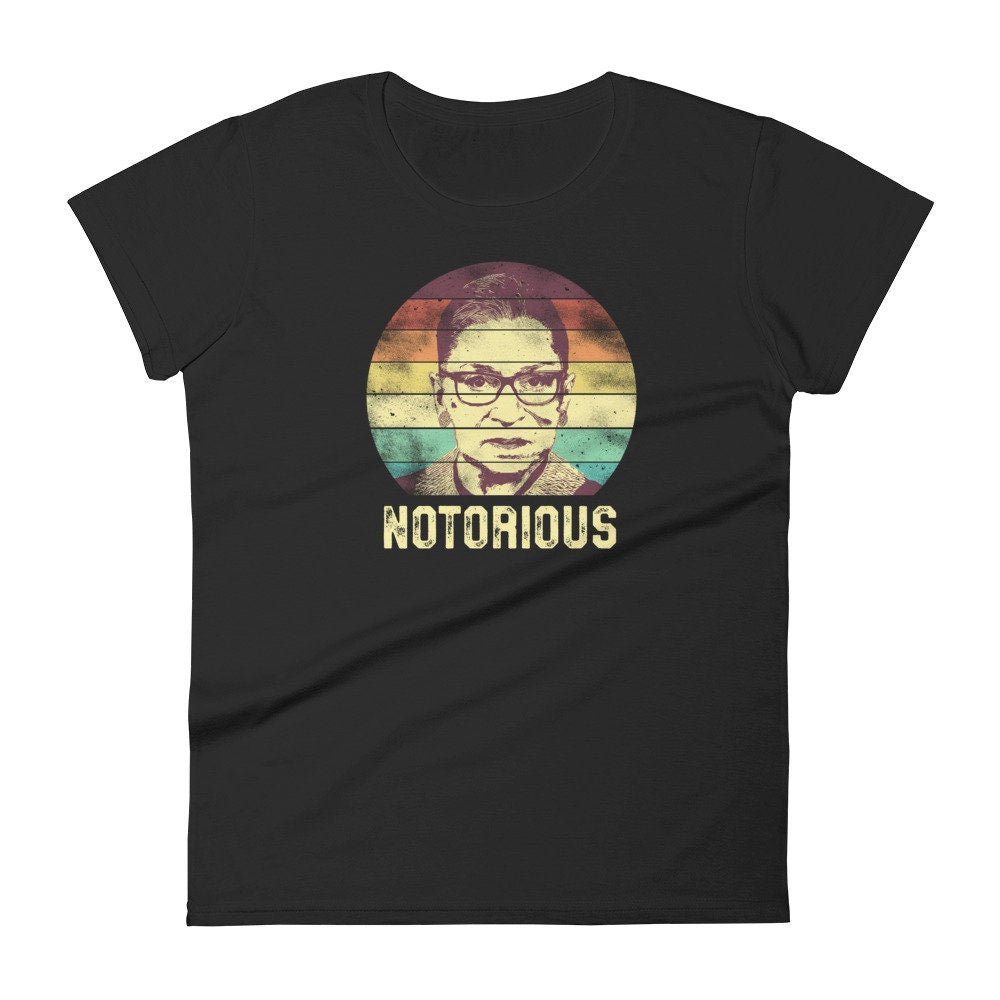 Ruth Bader Retro Sunset RBG Notorious t shirt Graphic Tee – Warm & Stylish · Great Gift For Fans