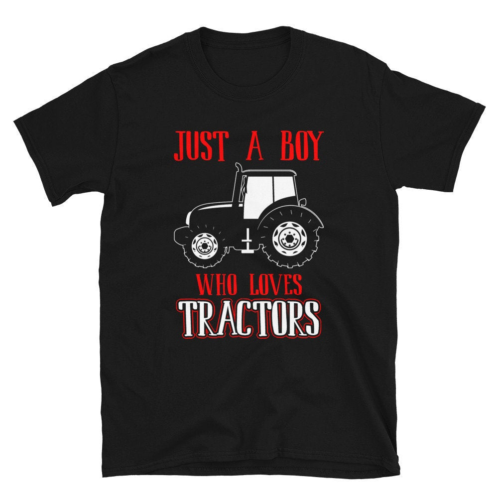 Boy Loves Tractors T Shirt Graphic Tee – Easygoing Wear · Perfect For Daily Wear