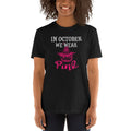 Breast Cancer Pumpkin October Pink T Shirt Graphic Tee – Cozy Vibes · Perfect For Daily Wear