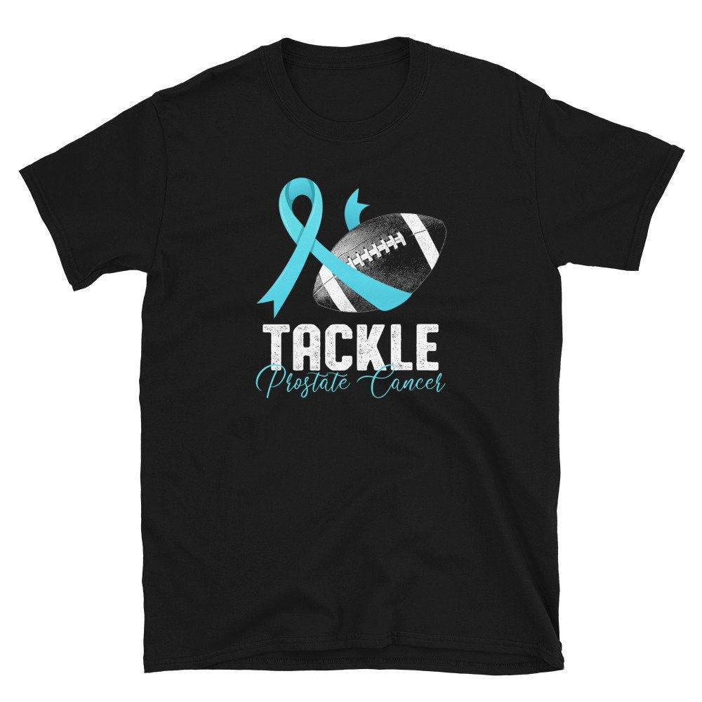 Blue Ribbon I Tackle Prostate Cancer T Shirt Graphic Tee – Feel-Good Design · Trending Graphic Apparel