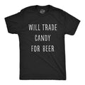 Adult Trick Or Treat T Shirt Mens Drinking T Shirt Mens Halloween T Shirt Funny Halloween Tee Will Trade Candy For Beer Graphic Tee – Cozy Vibes · Top Pick For Any Outfit