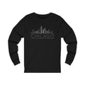 Chicago Illinois Long Sleeve Shirt Skyline Adult Unisex Chicago Long Sleeve T Shirt Personalization Available Graphic Tee – Premium Graphic · Great Gift For Fans