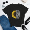 Ruth Bader Sunflower Fight For The Things RBG t shirt Graphic Tee – Warm & Stylish · High-Quality Print