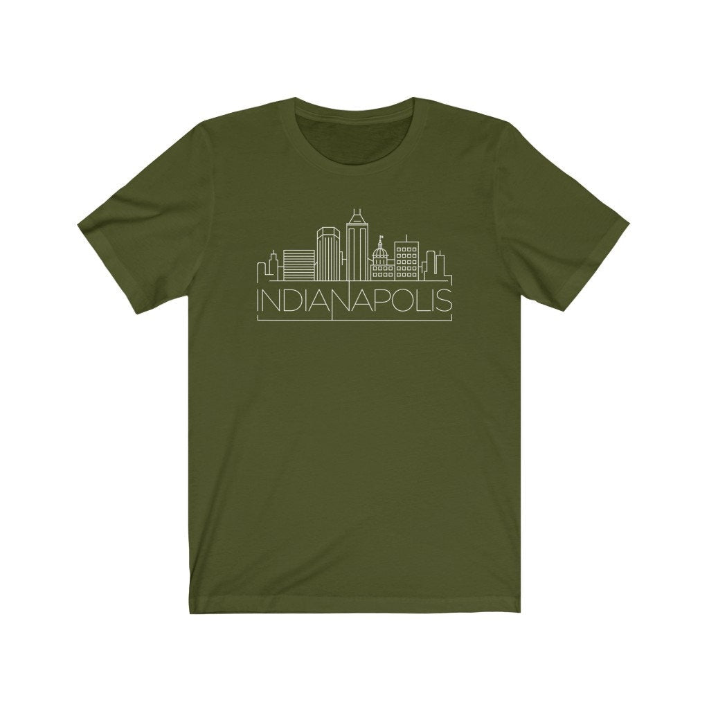 Indianapolis Indiana TShirt Adult Unisex Skyline Indianapolis T Shirt Personalization Available Graphic Tee – Easygoing Wear · Must-Have Style