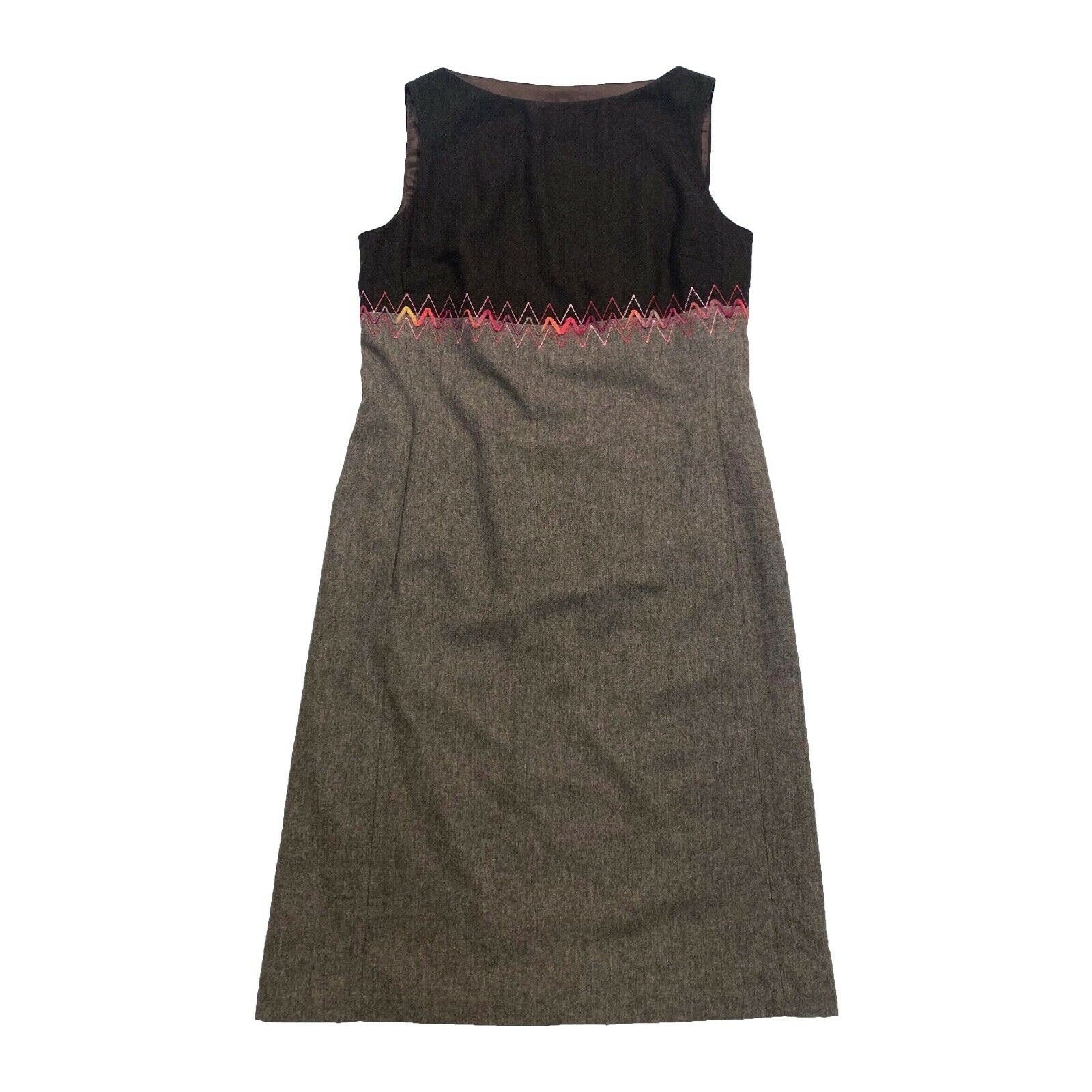 Missoni Wool Shift Dress Vintage High End Luxury Designer Grey Brown IT44 VTG Graphic Tee – Aesthetic Look · Trending Graphic Apparel
