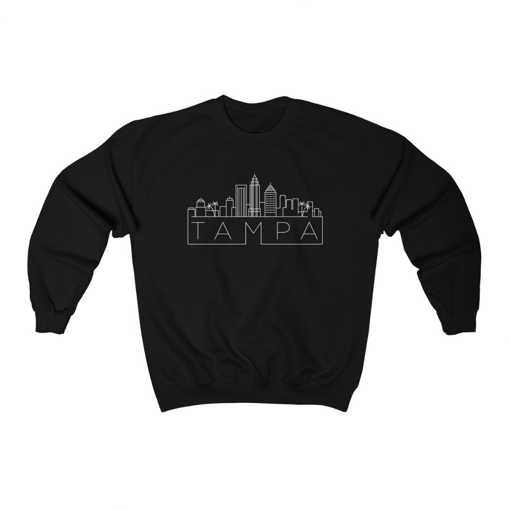 Tampa Sweatshirt Skyline Tampa Florida Unisex Sweatshirt Personalization Available Sweatshirt – Premium Graphic · Perfect For Daily Wear