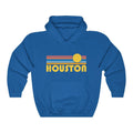 Houston Texas Hoodie Retro Sunrise Unisex Houston Sweatshirt Personalization Available Hoodie – Premium Graphic · Great Gift For Fans