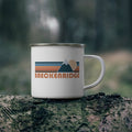 Breckenridge Colorado Camp Mug 12oz Retro Mountain Enamel Campfire Breckenridge Mug Personalization Available Graphic Tee – Bold Style · Trending Graphic Apparel